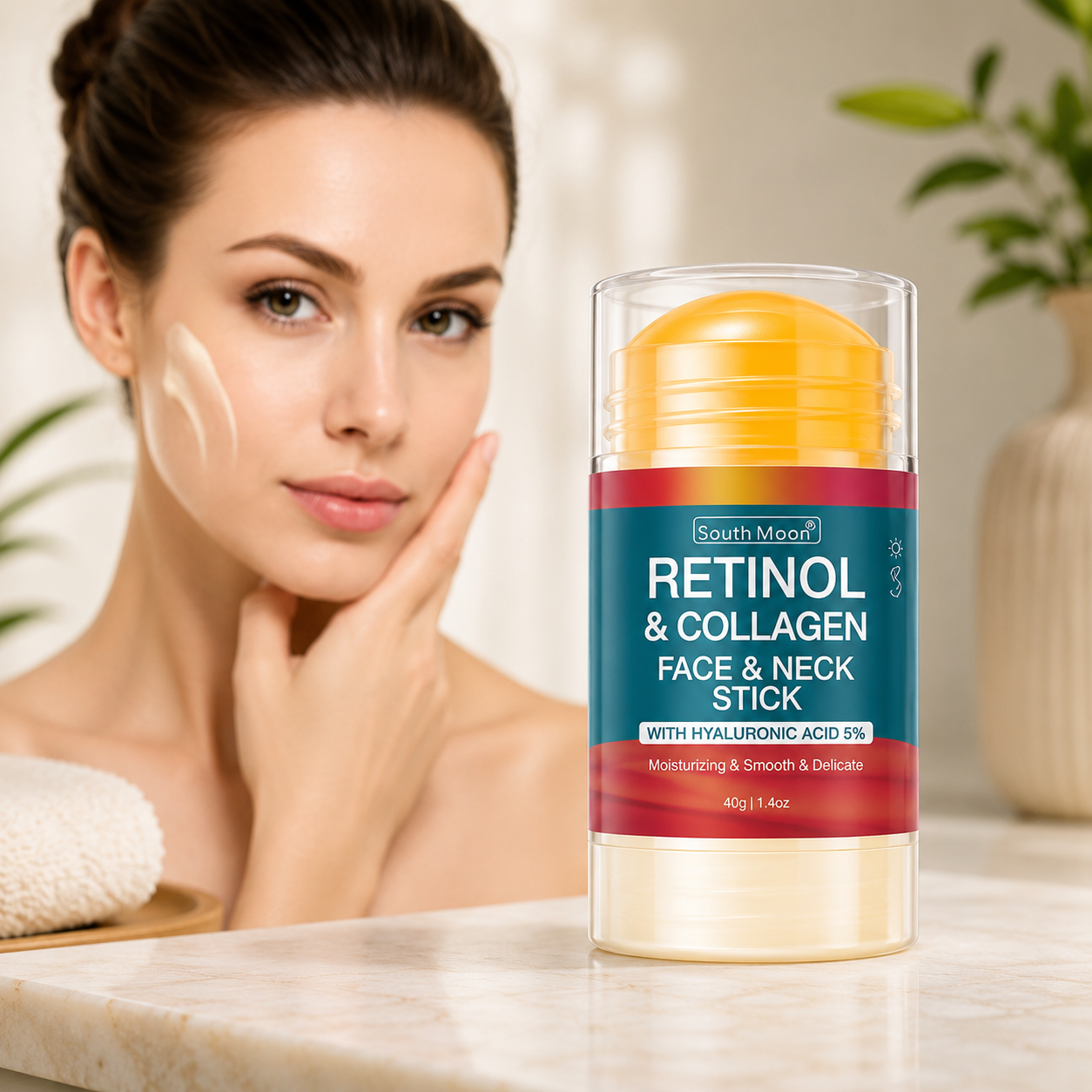 Retinol Lifting Firming Cream Stick Collagen Smooth Wrinkles Face Cream for Moisturizer Whitening Brighten Skin Product