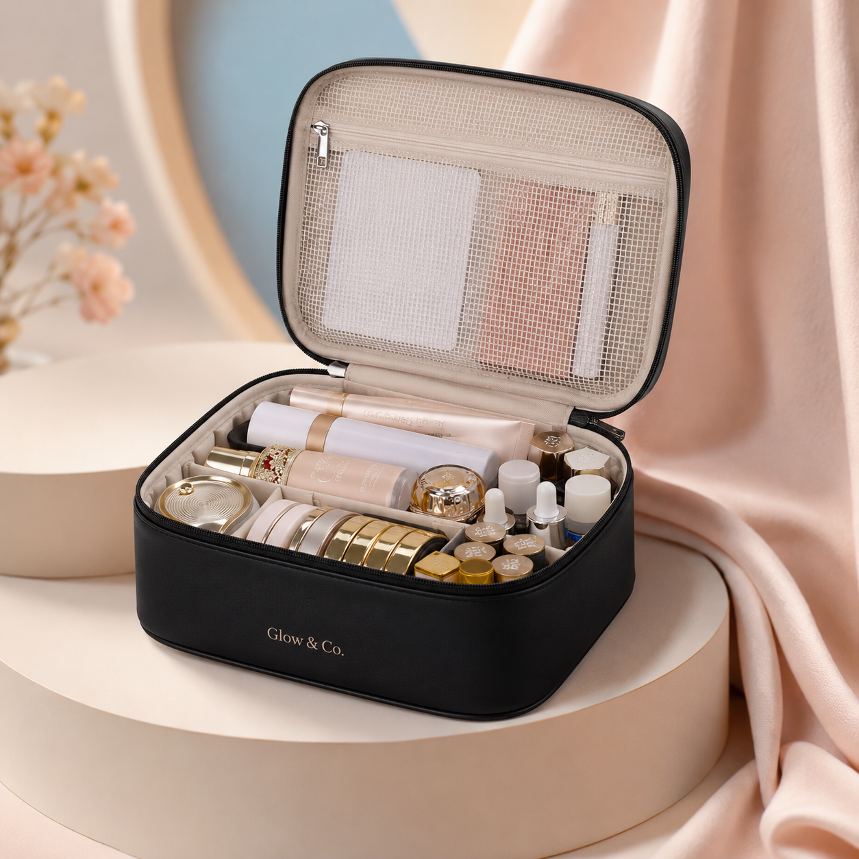 New Women'S Cosmetic Bag Portable Storage Bag Large Capacity Luxury Makeup Bag Travel Organizer Essentials Toiletry Bags