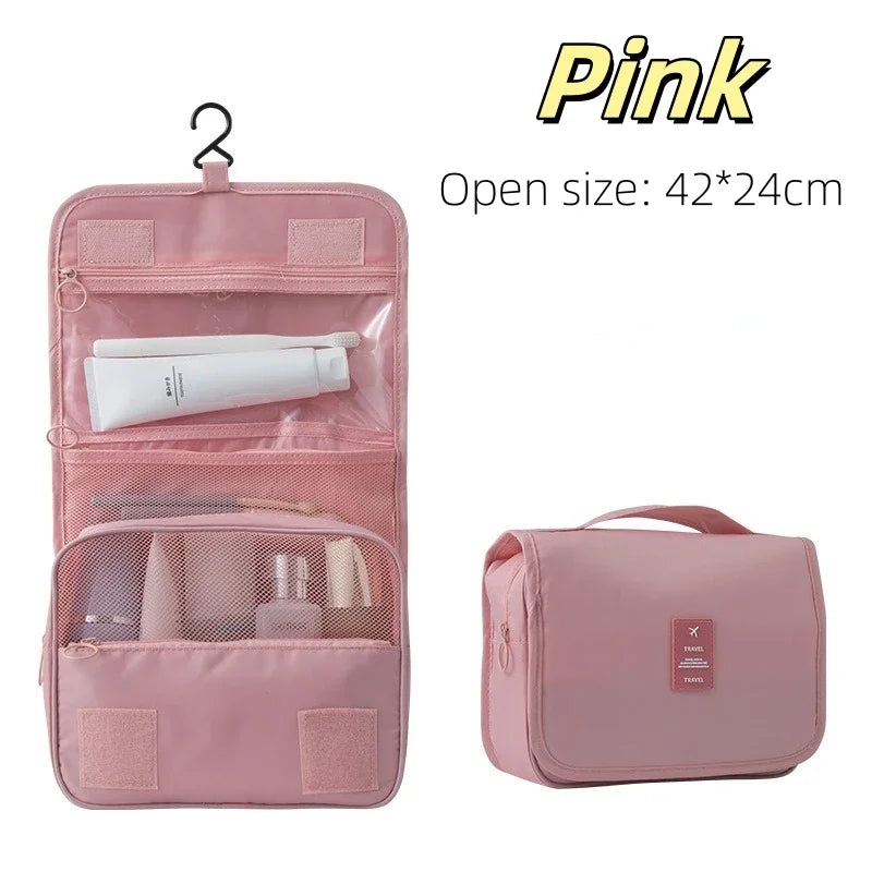 Large-Capacity Hanging Travel Toiletry & Makeup Organizer
