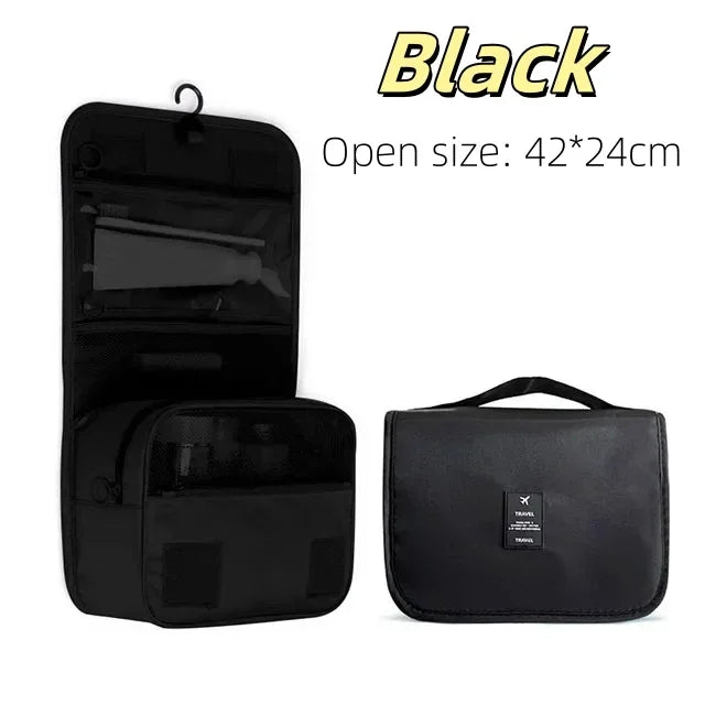 Large-Capacity Hanging Travel Toiletry & Makeup Organizer