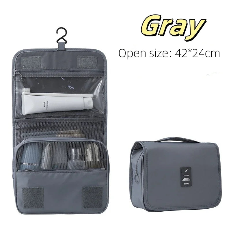 Large-Capacity Hanging Travel Toiletry & Makeup Organizer