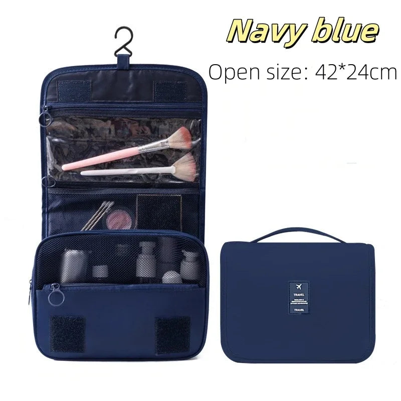 Large-Capacity Hanging Travel Toiletry & Makeup Organizer